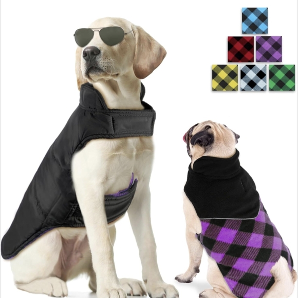 🐾 Reversible Fleece Winter Jacket - Picture 7 of 8